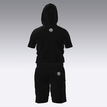 Load image into Gallery viewer, Black Matrix Men’s Pullover Hoodie Short Set (Clothing)