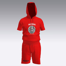 Load image into Gallery viewer, Black Matrix Men’s Pullover Hoodie Short Set (Clothing)