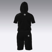 Load image into Gallery viewer, Black Matrix Men’s Pullover Hoodie Short Set (Clothing)
