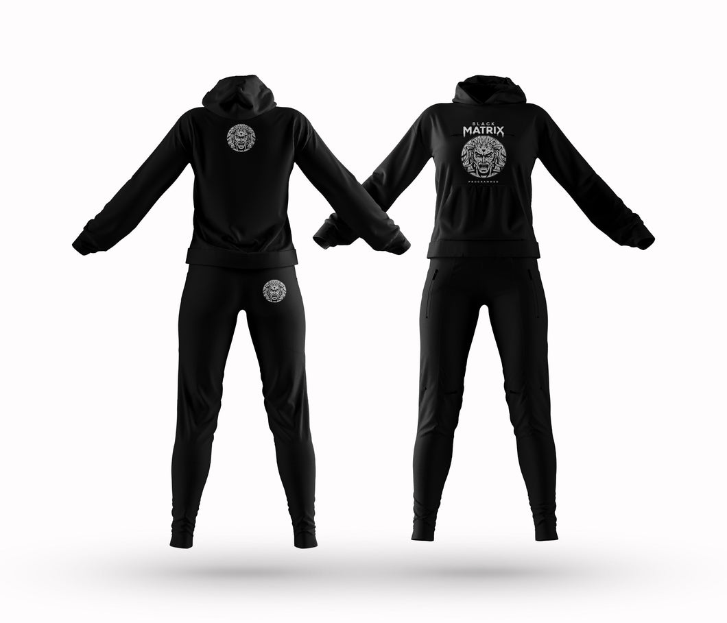 Black Matrix Women’s Pullover Hoodie Sweatsuits (Clothing)